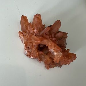 Tangerine Quartz Crystal Cluster